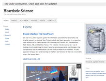 Tablet Screenshot of heartisticscience.org